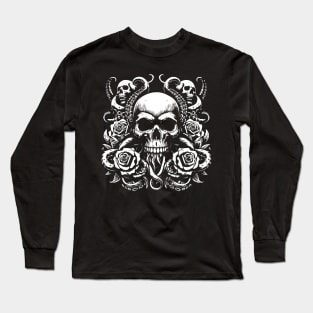 kraken skull Long Sleeve T-Shirt